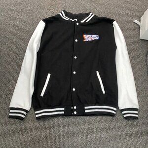 Great Condition! Universal Back To The Future Black and White Jacket / Size XXL